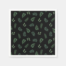 Grünes Leaf Party Napkins - frischer botanischer L Serviette