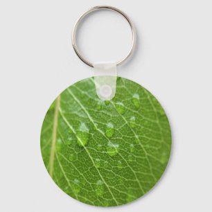 Grünes Leaf Schlüsselanhänger
