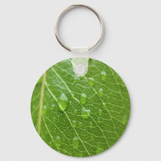 Grünes Leaf Schlüsselanhänger (Vorderseite)