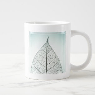 Grünes Leaf-Skelett Jumbo-Tasse