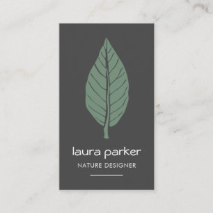 Grünes Leaf Trockene Natur Yoga Meditation Massage Visitenkarte