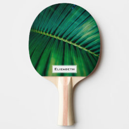 Grünes Leaf Tropenwald Foto Tischtennis Schläger