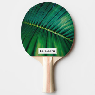 Grünes Leaf Tropenwald Foto Tischtennis Schläger