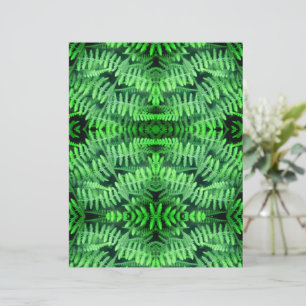 Grünes Leafy Ferns Abstraktes Scrapbook