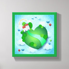 Grünes Leben Leinwanddruck