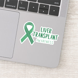 Grünes Lebertransplantationstrakt - Bewusstsein Aufkleber