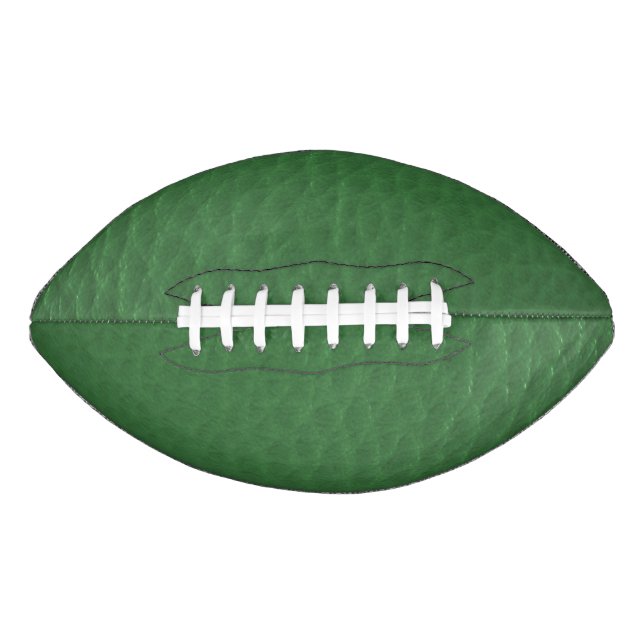 Grünes Lederdesign Football (Vorderseite)