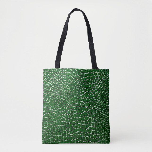 Grünes Ledereffekt Tasche (Vorderseite)