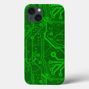 Grünes Leiterplatte-Muster Case-Mate iPhone Hülle