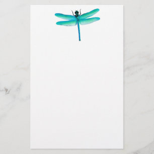 Grünes Libellen-Briefpapier Briefpapier