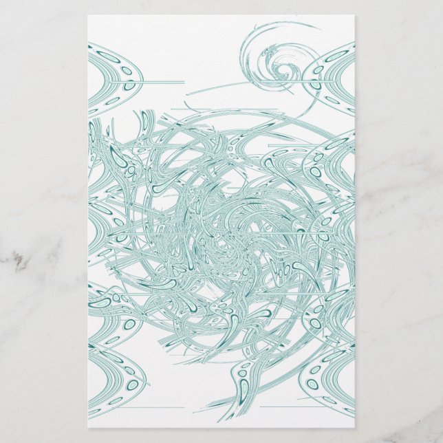 Grünes Licht in Weiß Briefpapier (Vorderseite)