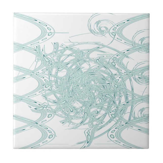 Grünes Licht in Weiß Fliese (Vorderseite)