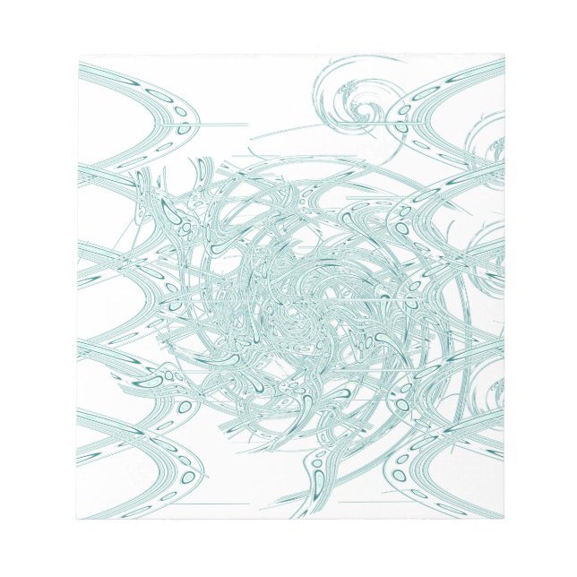 Grünes Licht in Weiß Notizblock (Vorderseite)