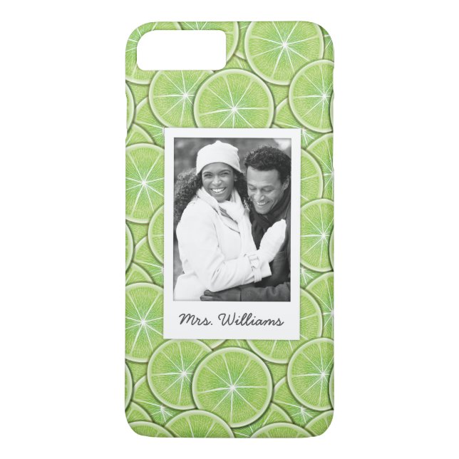 Grünes Limones Muster | addieren Ihr Foto Case-Mate iPhone Hülle (Rückseite)
