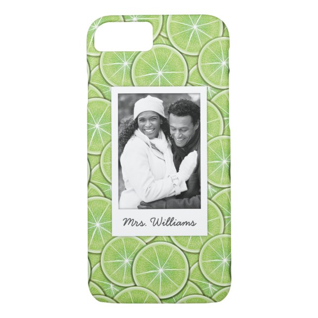 Grünes Limones Muster | addieren Ihr Foto Case-Mate iPhone Hülle (Rückseite)
