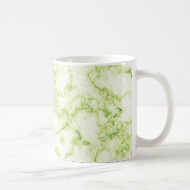 Grünes Marmormuster Kaffeetasse (Rechts)