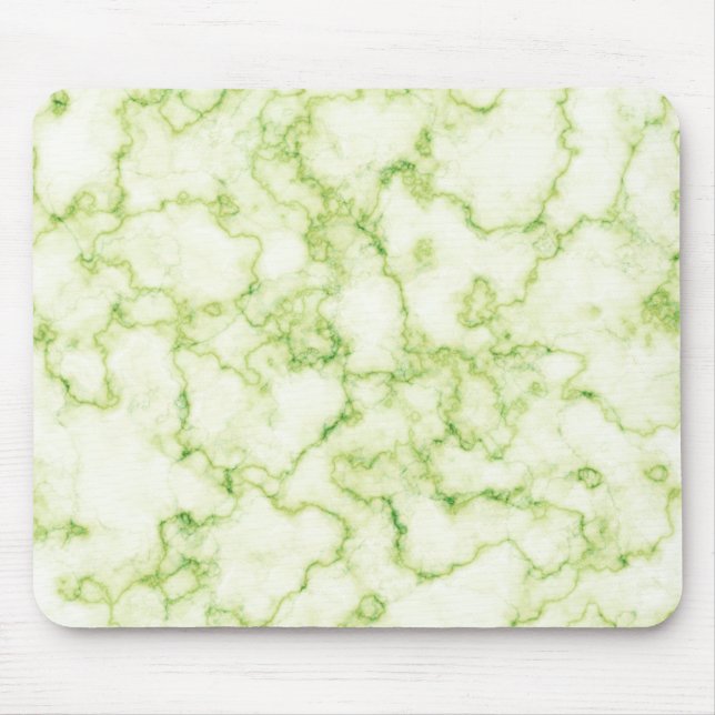 Grünes Marmormuster Mousepad (Vorne)