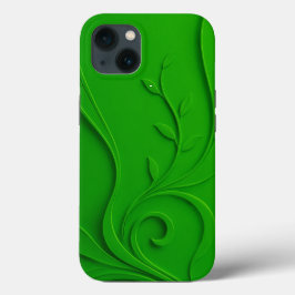 Grünes Minimal-Blatt-Design Case-Mate iPhone Hülle
