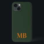 Grünes Minimalistisches modernes Anfangsmonogramm Case-Mate iPhone Hülle<br><div class="desc">Green Minimalistisch Modern Initial Monogram Phone Case. Erstellen Sie Ihren eigenen personalisierten iPhone Case mit individuellem Anfangsnamen.</div>