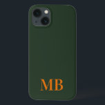 Grünes Minimalistisches modernes Anfangsmonogramm Case-Mate iPhone Hülle<br><div class="desc">Green Minimalistisch Modern Initial Monogram Phone Case. Erstellen Sie Ihren eigenen personalisierten iPhone Case mit individuellem Anfangsnamen.</div>