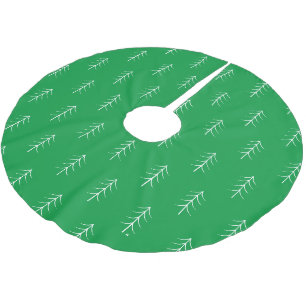 Grünes Minimalistisches Weihnachtsrock Polyester Weihnachtsbaumdecke