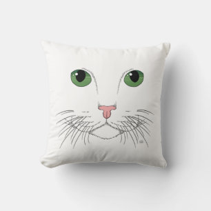 Grünes Mit Augen Katzenwirbelkissen Kissen