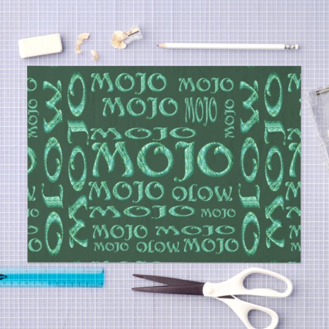 Grünes Mojo-Papier Seidenpapier (Handwerk)