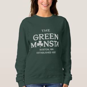 Grünes Monster Boston Green Monstah Baseball-Gesch Sweatshirt