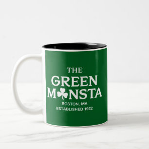 Grünes Monster Boston Green Monstah Baseball-Gesch Zweifarbige Tasse