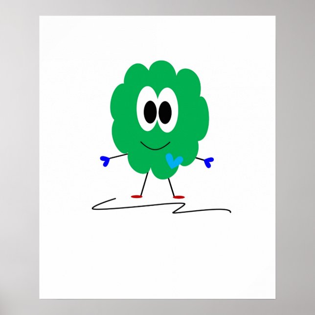 Grünes Monster Poster (Vorne)