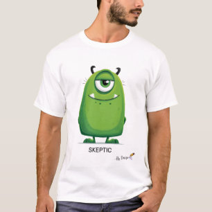 Grünes Monster SKEPTIKER - Von Design Lustig O T-Shirt