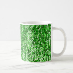 Grünes Mosaikmuster Kaffeetasse