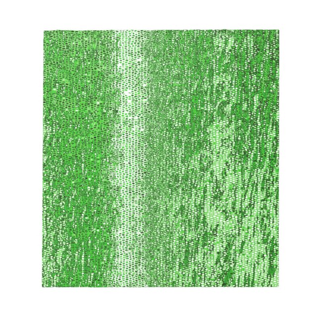 Grünes Mosaikmuster Notizblock (Vorderseite)