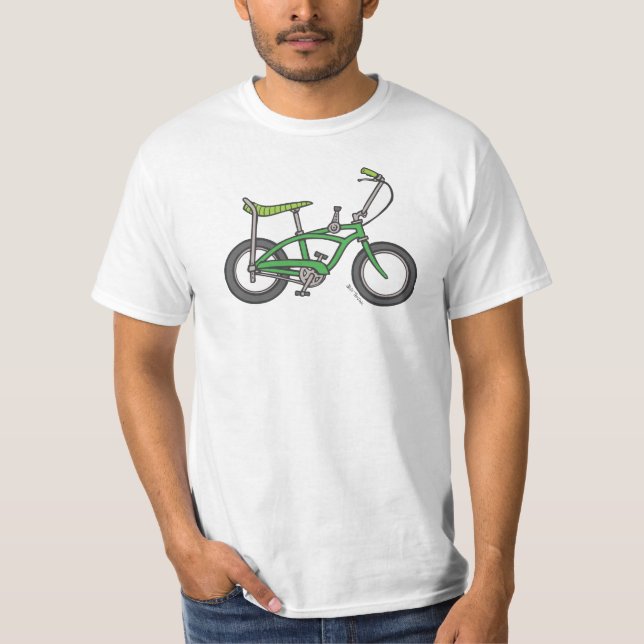 Grünes Muskel-Fahrrad T-Shirt (Vorderseite)