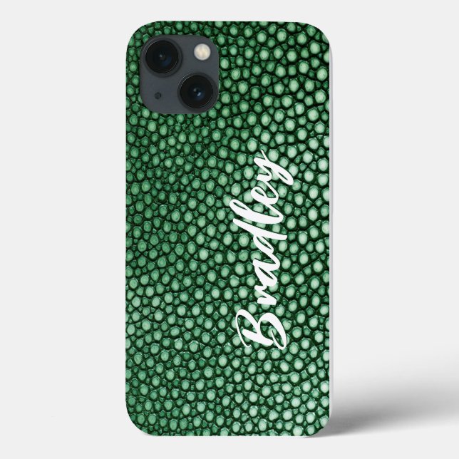 Grünes Muster Case-Mate iPhone Hülle (Rückseite)