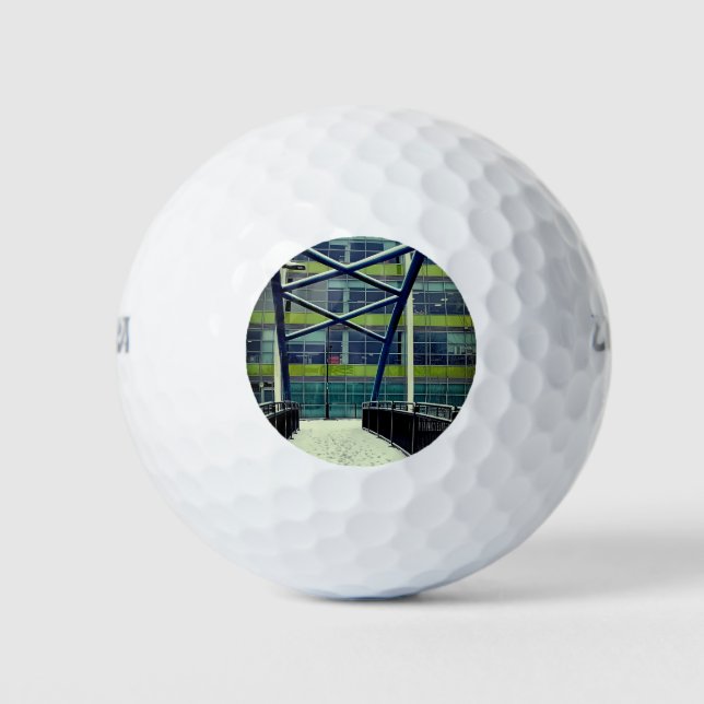 Grünes Muster Golfball (Vorderseite)