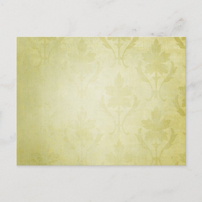 Grünes Muster Hintergrund Postkarte (Vorderseite)