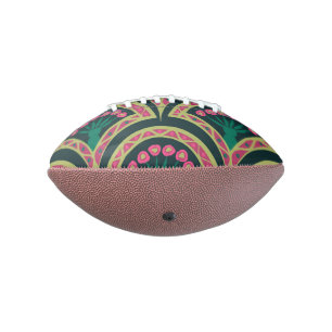 Grünes Muster in der Muschel Football