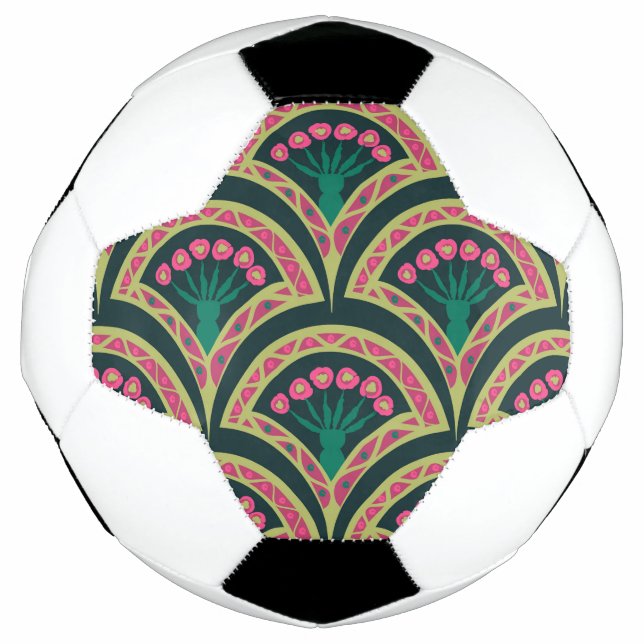 Grünes Muster in der Muschel Fußball (Vorderseite)