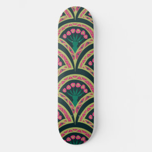 Grünes Muster in der Muschel Skateboard