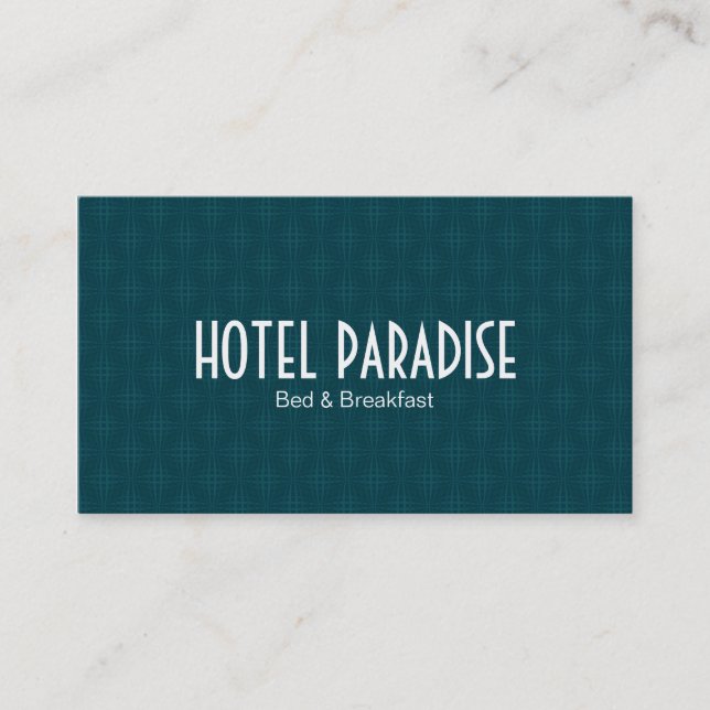 Grünes Muster Visitenkarte (Vorderseite)