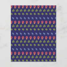 Grünes Musterbuch für tropischen Hibiskus