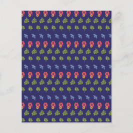 Grünes Musterbuch für tropischen Hibiskus