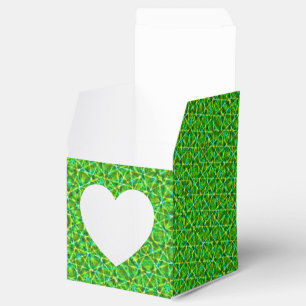 Grünes Netz Kaleidoskop/Grünes Kaleidoskop-Netz Geschenkschachtel