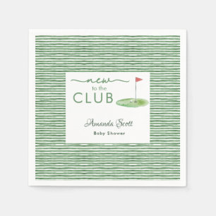 Grünes Neues im Club Golf Thema Baby Shower Serviette