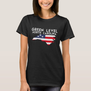 Grünes Niveau North Carolina USA Bundesstaat Ameri T-Shirt