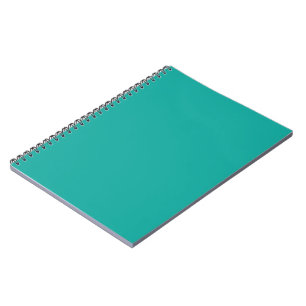 Grünes Notizbuch Türkisfarbenes minimalistisches Notizblock