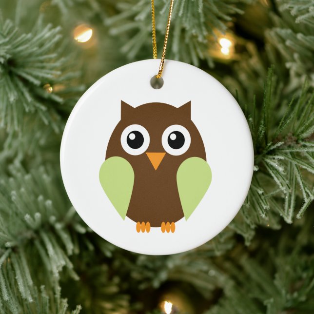 Grünes Ohr Keramik Ornament (Baum)