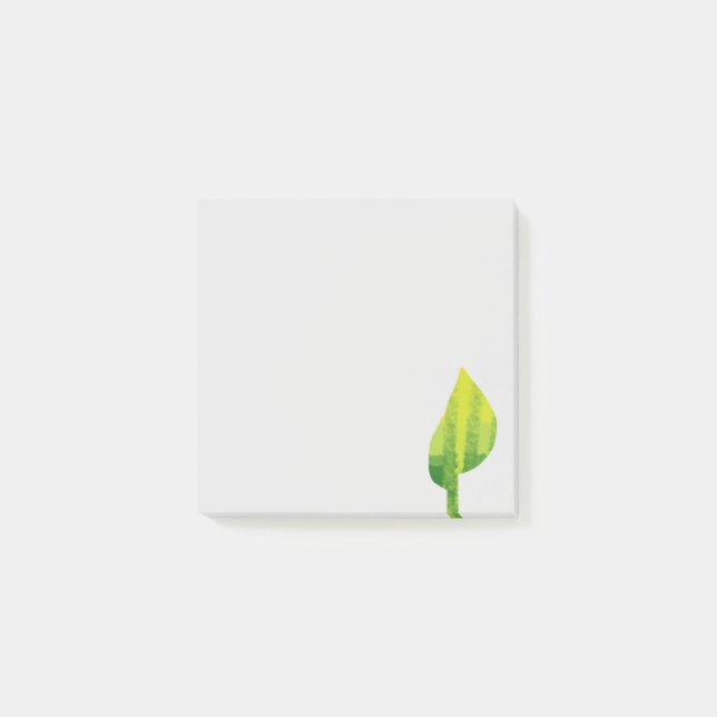 Grünes Öko Design Post-it Klebezettel (Vorderseite)