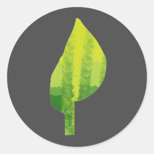 Grünes Öko Design Runder Aufkleber